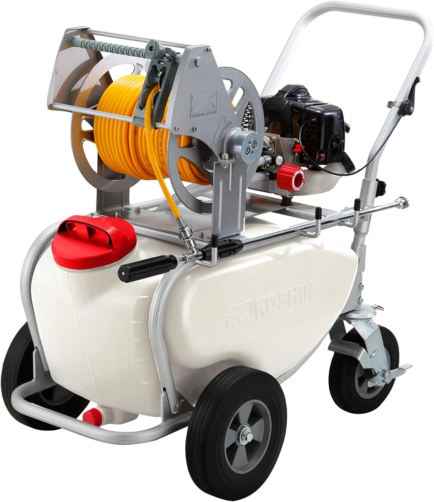 Amazon.co.jp: 工進(KOSHIN) エンジン式 セット 動噴 タンク 50L ES Amazon.co.jp: 工進(KOSHIN) エンジン式 セット 動噴 タンク 50L ES